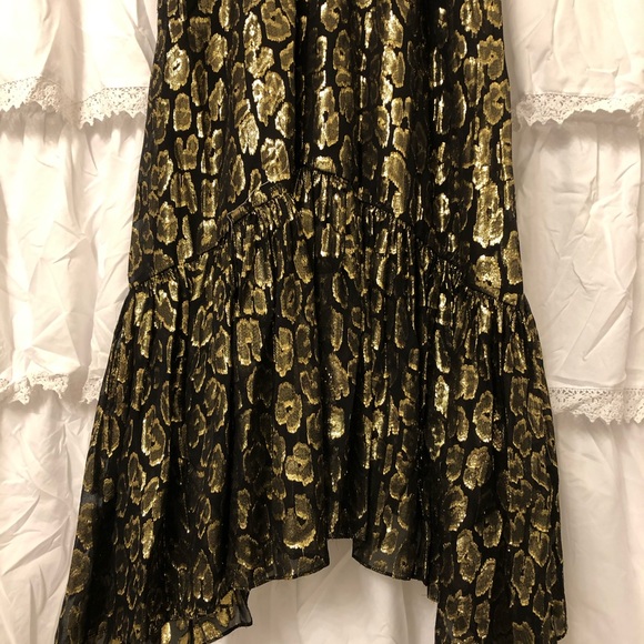 NWT A.L.C. Golden Leopard Rosa Midi Dress - Picture 4 of 7